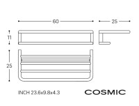 MEDIDAS ESTANTE TOALLERO 60cm BWC COSMIC